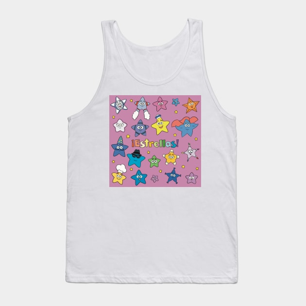 Estrellas! - Dora the Explorer Stars Tank Top by daniasdesigns